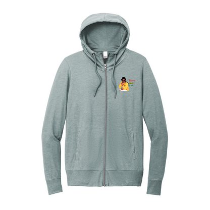 District Women’s Featherweight French Terry Full-Zip Hoodie, Full Color