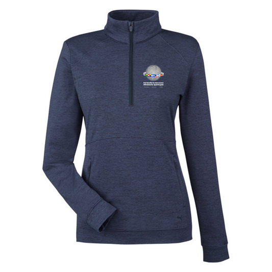 Puma Golf Ladies' Cloudspun Rockaway Quarter-Zip, Full Color