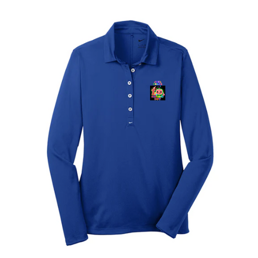 Nike Women's Long Sleeve Dri-FIT Stretch Tech Polo, Full Color