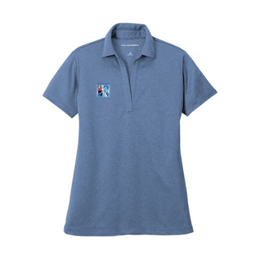 Port Authority® Women's Heathered Silk Touch™ Performance Polo, Full Color