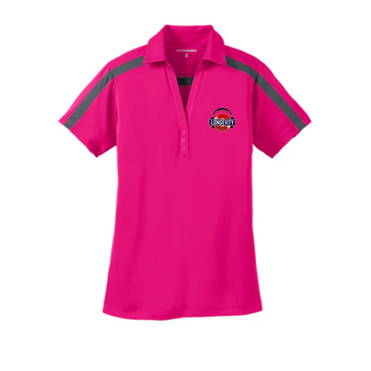 Port Authority® Women's Silk Touch™ Performance Colorblock Stripe Polo, Full Color