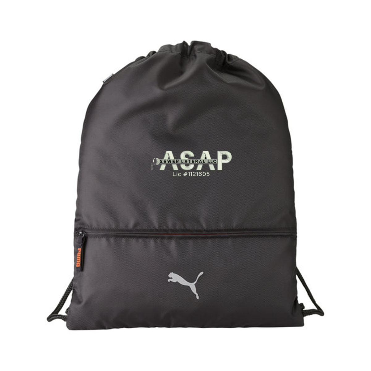 Puma Golf Lightweight Drawstring Backpack – Custom Embroidery – EZ ...