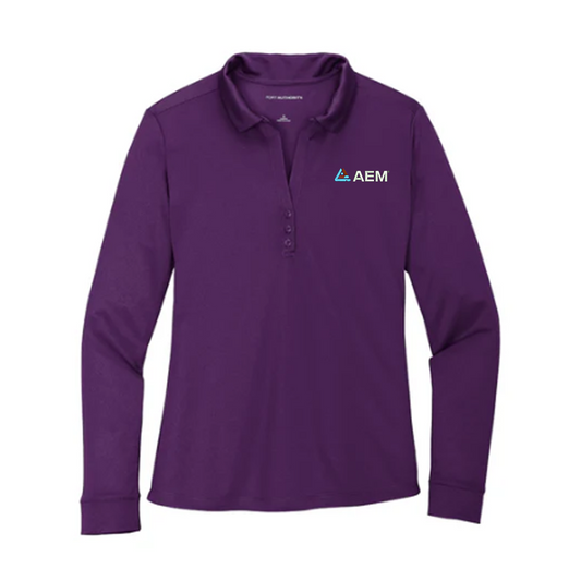 Port Authority® Women's Silk Touch™ Performance Long Sleeve Polo