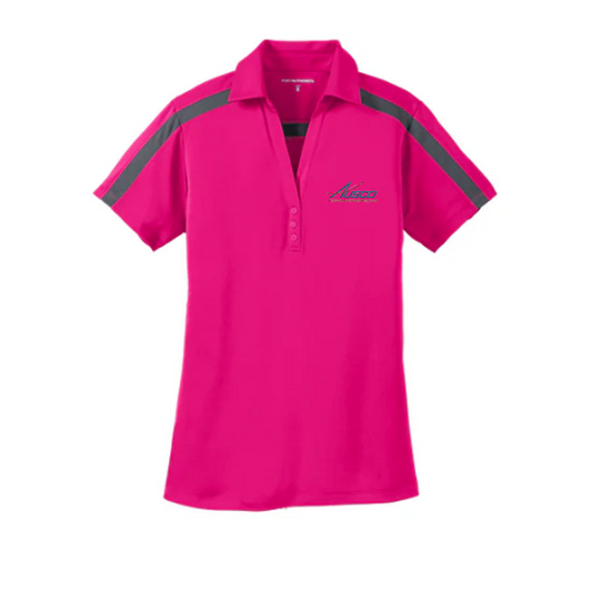 Port Authority® Women's Silk Touch™ Performance Colorblock Stripe Polo