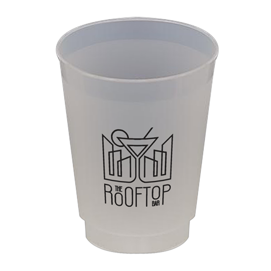 10 Oz Frost Flex Cup, Screen Print