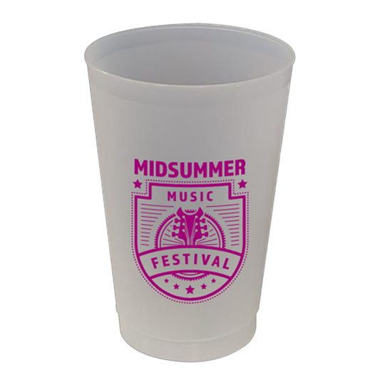 12 Oz Frost Flex Cup, Screen Print