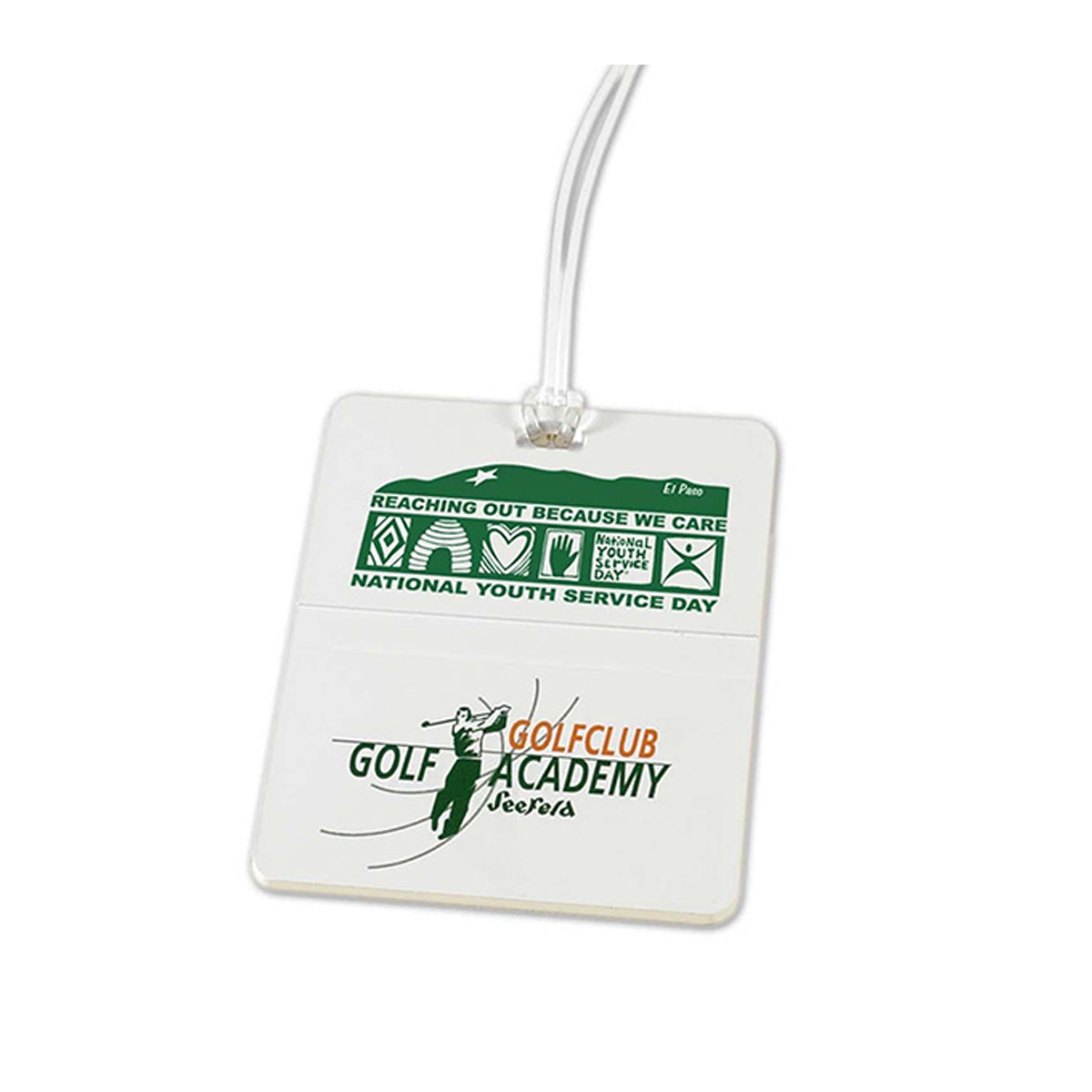 Rectangle Golf Bag Tag: Full Color Custom Polystyrene Label – EZ ...