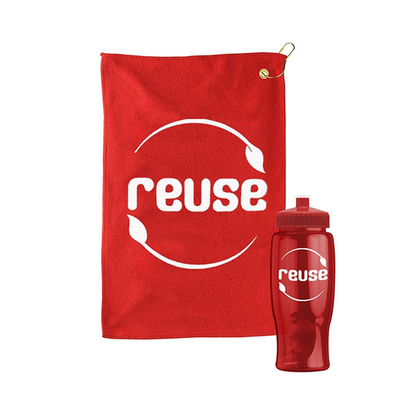 Microfiber Golf Towel in a Bottle, Screen Print