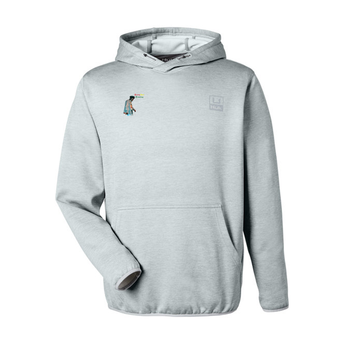 HUK Men's Performance Hooded Fleece Pullover, Full Color