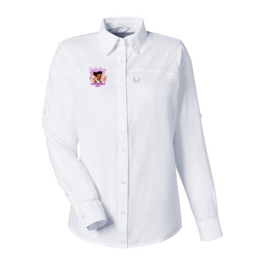 HUK Ladies' Tide Point Long Sleeve Shirt, Full Color