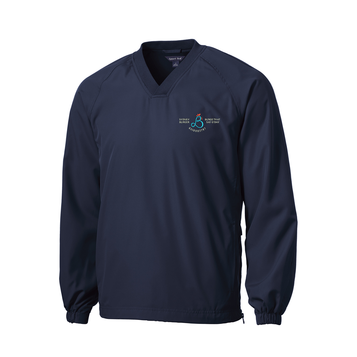 Sport-Tek V-Neck Raglan Wind Shirt