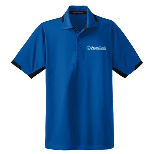 Port Authority Men's Easy Care Short Sleeve Shirt (S508) - Strong Blue, Size 5XL, 55/45 Cotton/Poly Blend