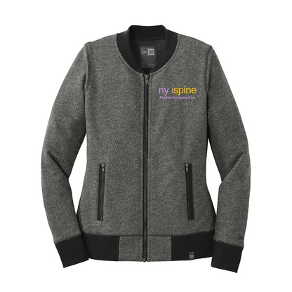 New Era® Women's French Terry Baseball Full-Zip, Full Color
