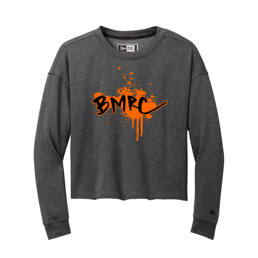 New Era® Women's Tri-Blend Fleece Crop Crew, Full Color