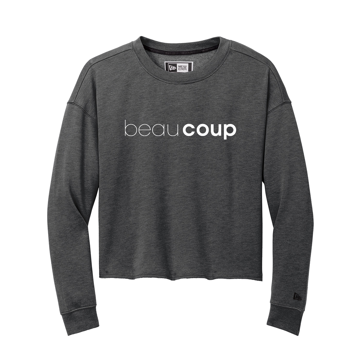 New Era® Women's Tri-Blend Fleece Crop Crew, Printed