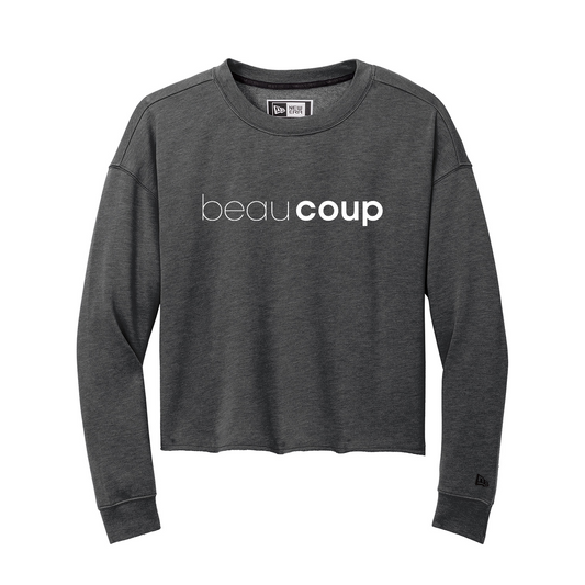 New Era® Women's Tri-Blend Fleece Crop Crew, Printed