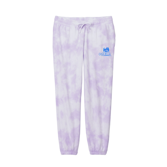 Port & Company® Women's Beach Wash® Cloud Tie-Dye Sweatpant, Printed