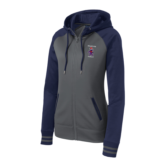 Sport-Tek® Women's Sport-Wick® Varsity Fleece Full-Zip Hooded Jacket, Full Color