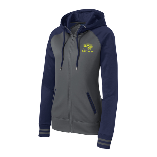 Sport-Tek® Women's Sport-Wick® Varsity Fleece Full-Zip Hooded Jacket, Printed