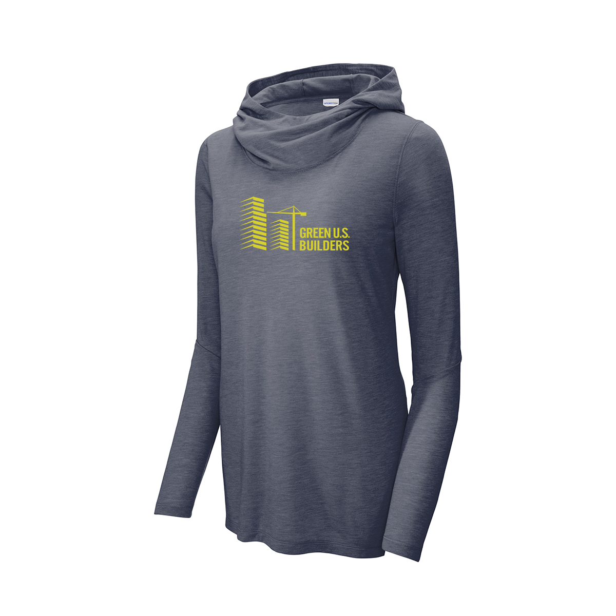 Sport-Tek® Women's PosiCharge ® Tri-Blend Wicking Long Sleeve Hoodie, Printed