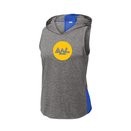 Sport-Tek® Women's PosiCharge ® Tri-Blend Wicking Draft Hoodie Tank, Full Color