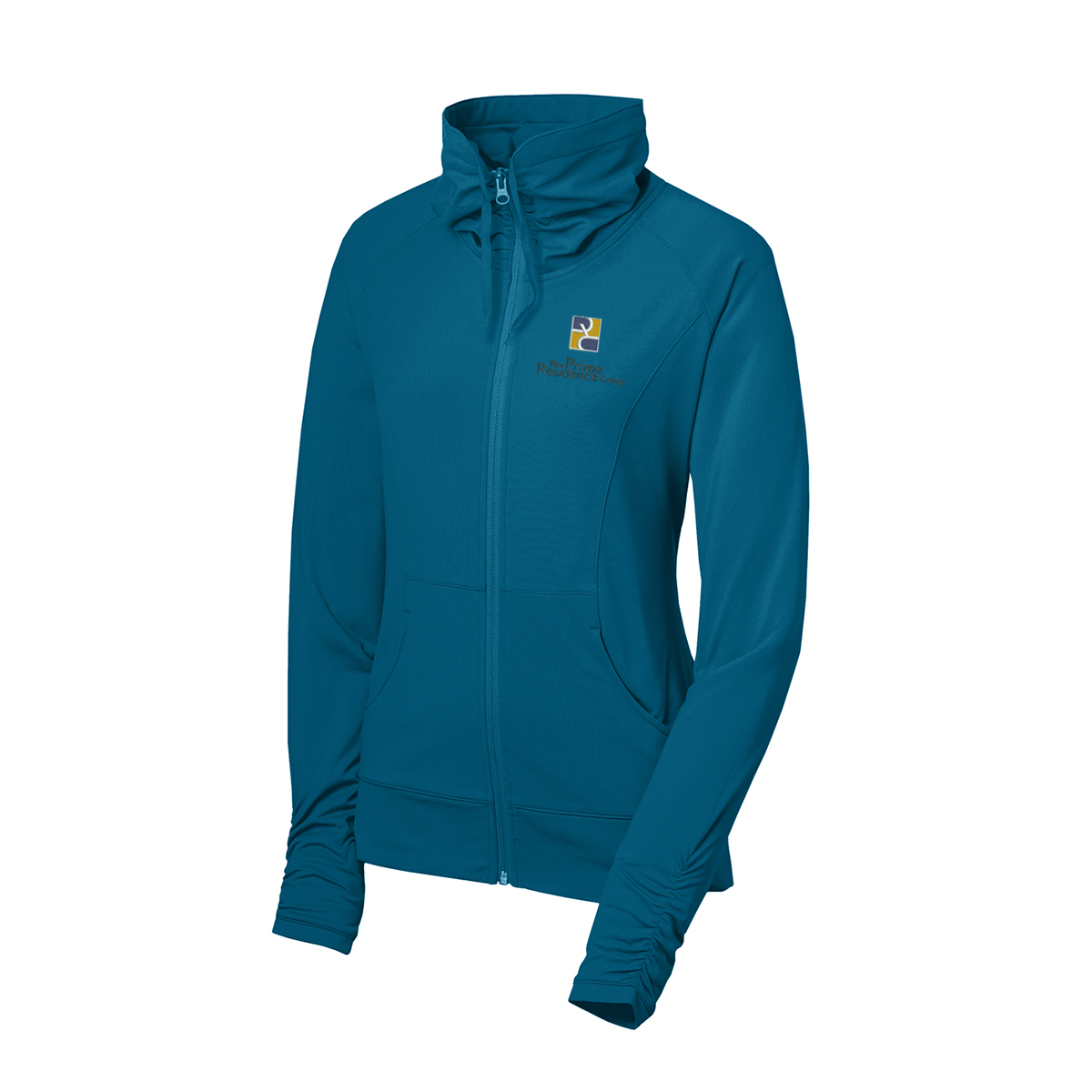 Sport-Tek® Women's Sport-Wick® Stretch Contrast Full-Zip Jacket