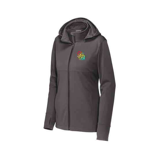 Sport-Tek® Women's Hooded Soft Shell Jacket, Full Color