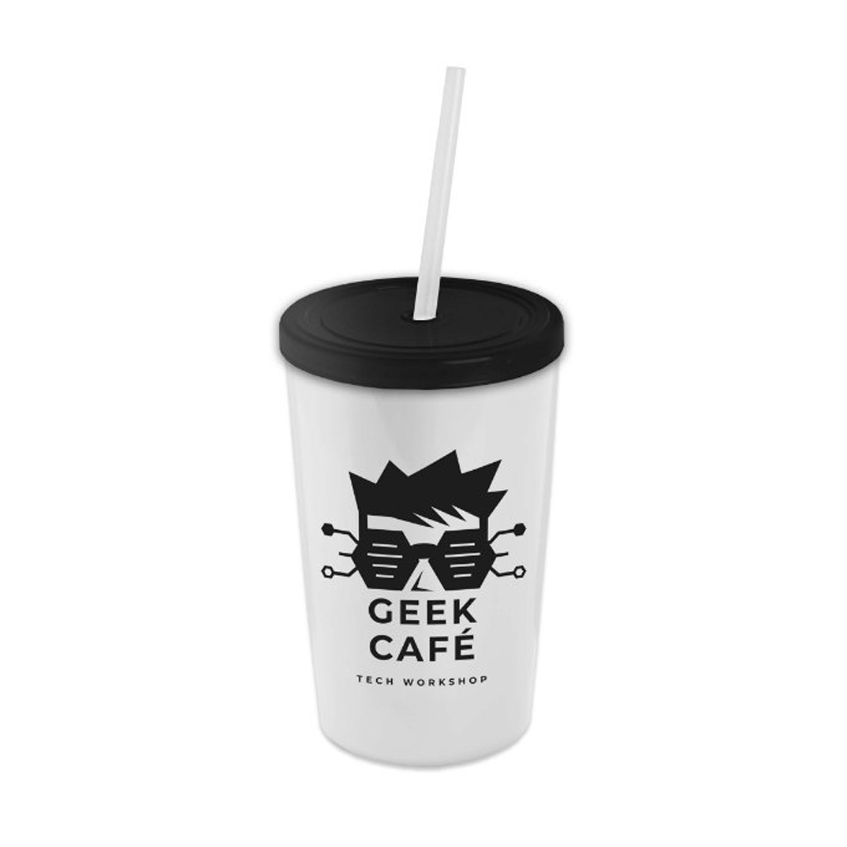 16 oz. Sentinel Acrylic Tumbler with Lid and Straw, Full Color