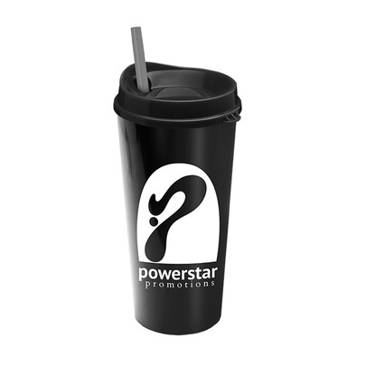 The Explorer  20 oz. Travel Tumbler with Clear Slide lid and Straw, Screen Print