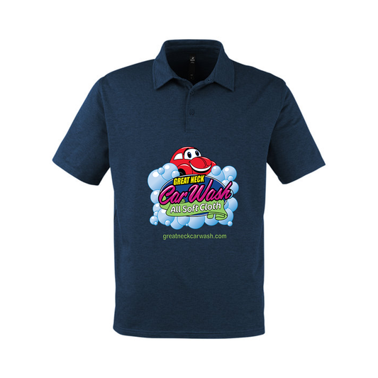 mdp1799 Glyder Men's Marbled Fairway Polo, Full Color