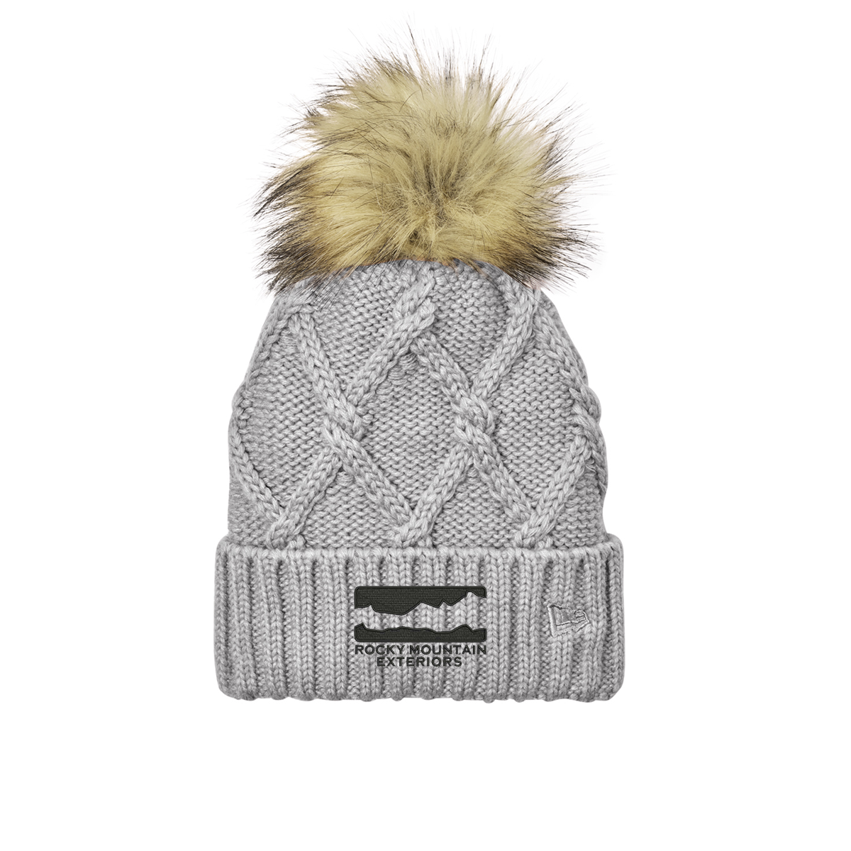 New Era ®  Faux Fur Pom Beanie