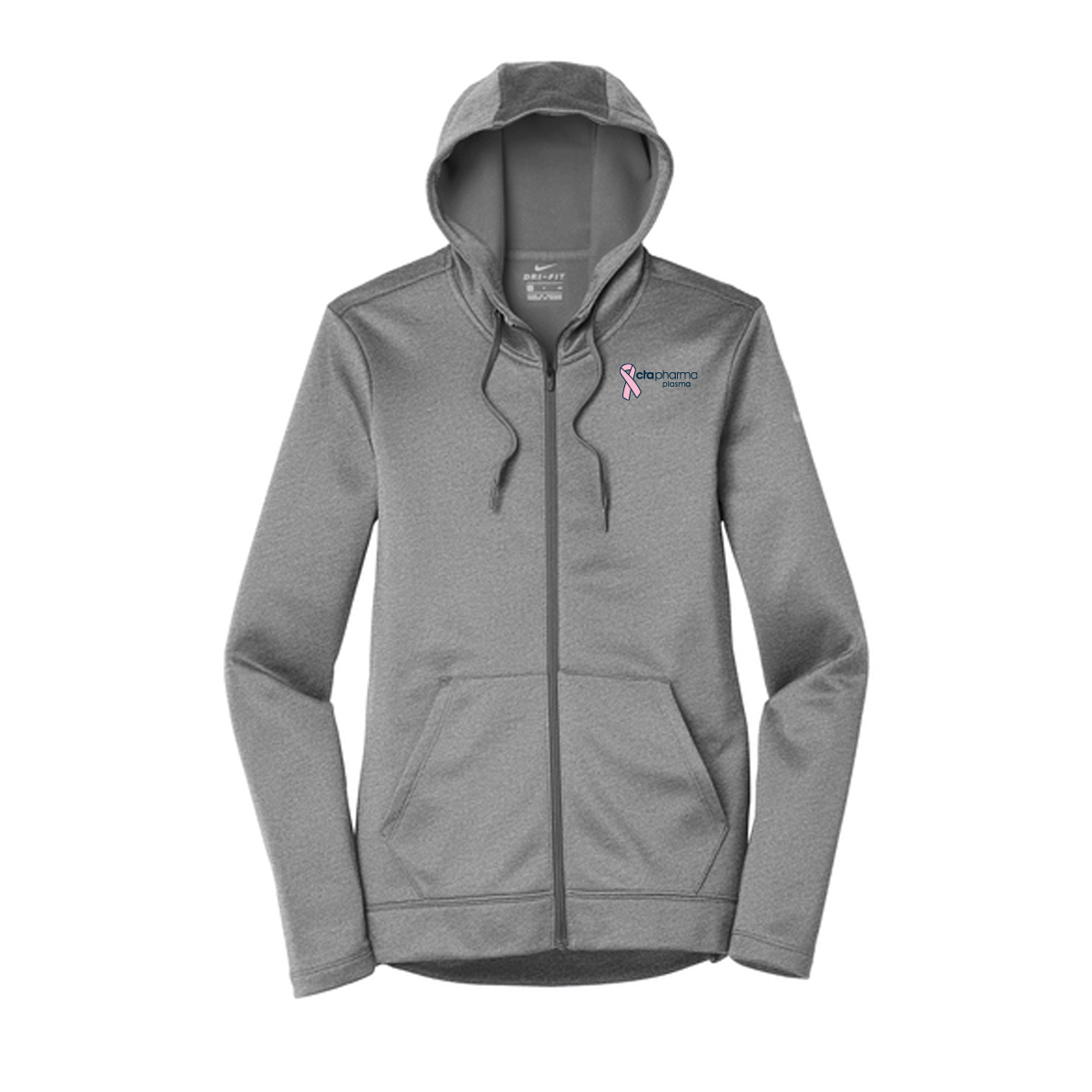 Nike Women's Therma-FIT Full-Zip Fleece Hoodie, Screen Print