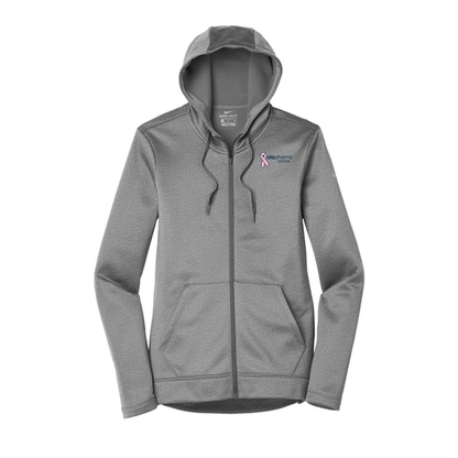 Nike Women's Therma-FIT Full-Zip Fleece Hoodie, Screen Print