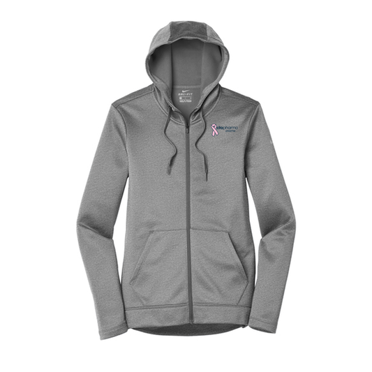 Nike Women's Therma-FIT Full-Zip Fleece Hoodie, Screen Print