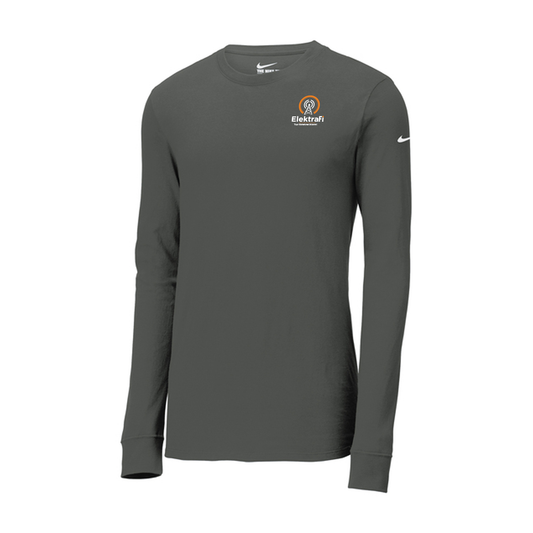 Nike Dri-FIT Cotton/Poly Long Sleeve Tee, Screen Print