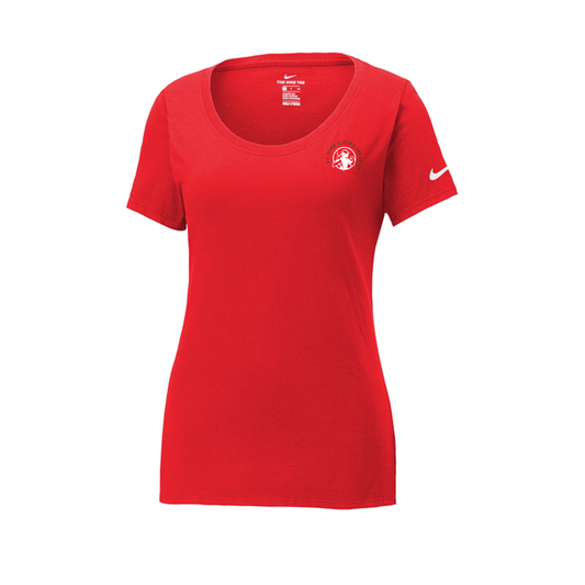 Nike Women's Dri-FIT Cotton/Poly Scoop Neck Tee, Full Color