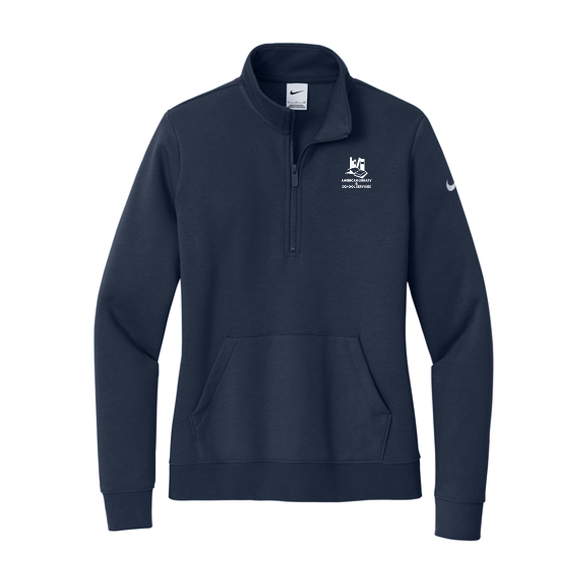 Nike Women's Club Fleece Sleeve Swoosh 1/2-Zip, Full Color