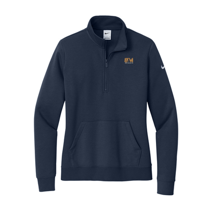 Nike Women's Club Fleece Sleeve Swoosh 1/2-Zip
