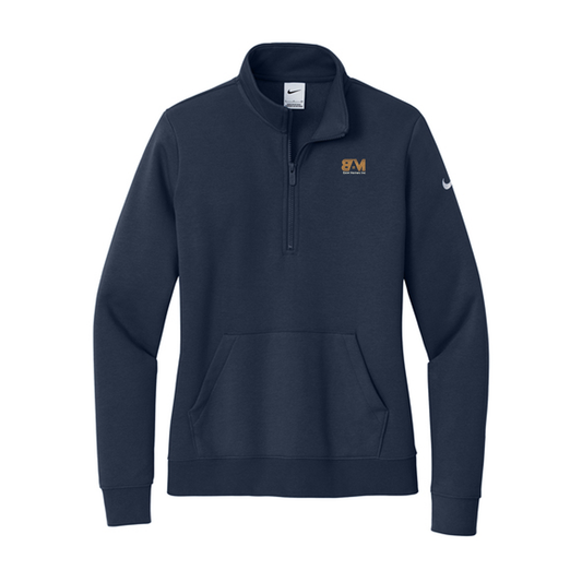 Nike Women's Club Fleece Sleeve Swoosh 1/2-Zip