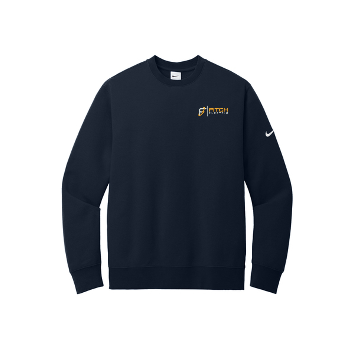 Nike Club Fleece Sleeve Swoosh Crew