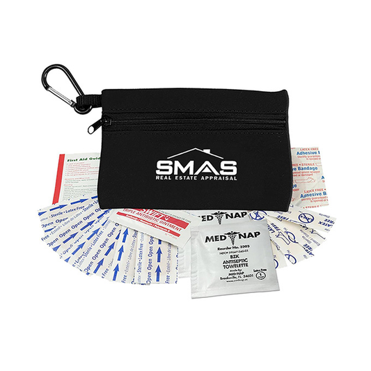 First Aid Kit Zipper Tote With Carabiner, Screen Print