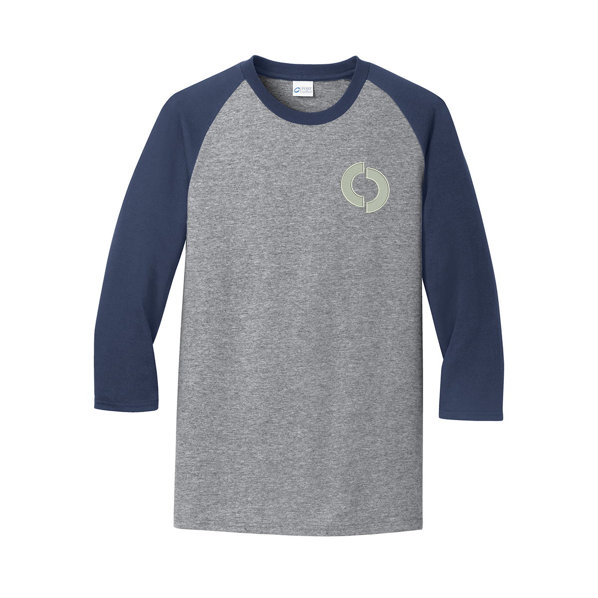 Port & Company® Core Blend 3/4-Sleeve Raglan Tee