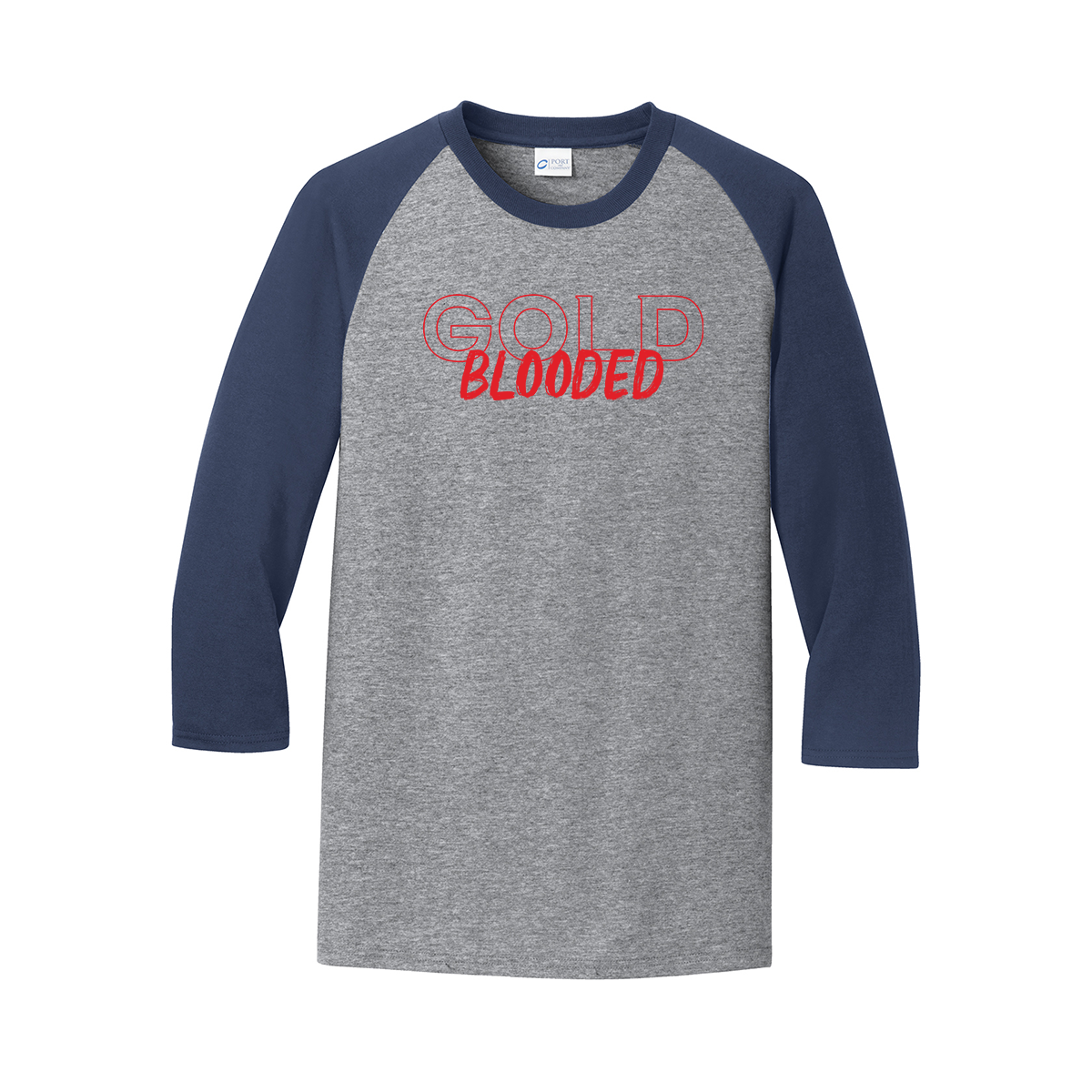 Port & Company® Core Blend 3/4-Sleeve Raglan Tee, Printed