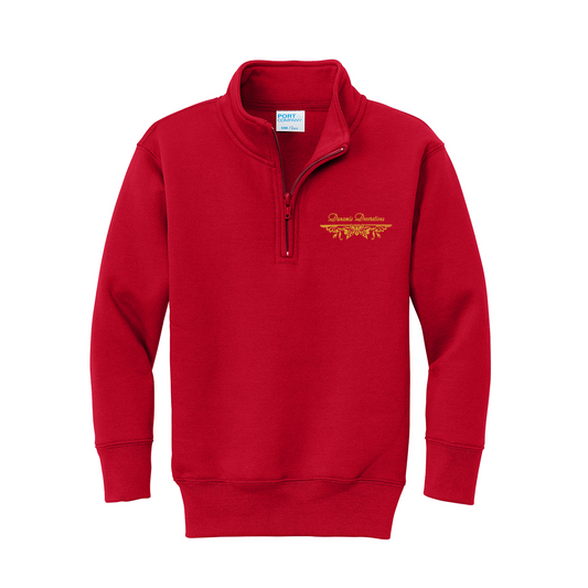 Port & Company ® Youth Core Fleece 1/4-Zip Pullover Sweatshirt, Full Color