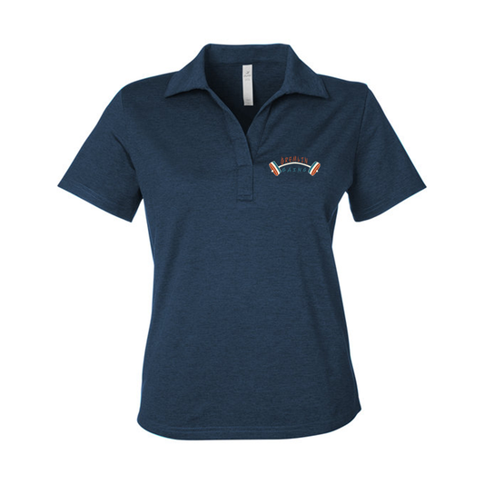 pdp7058 Glyder Ladies' Marbled Fairway Polo, Full Color