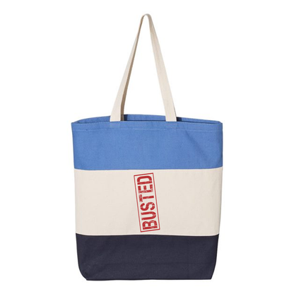 Heavy Canvas Tri-Color Promotional Tote Bag, Full Color