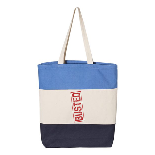 Heavy Canvas Tri-Color Promotional Tote Bag, Full Color
