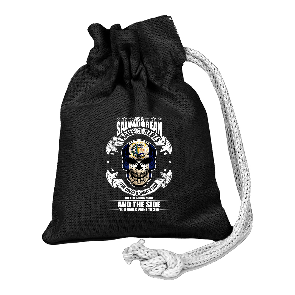 Sheeting Coin Drawstring Bag, Full Color
