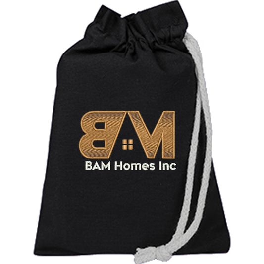 Q-tees Passport Drawstring Bag