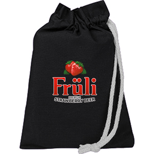 Q-tees Passport Drawstring Bag, Printed